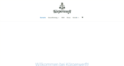 Desktop Screenshot of koerperwerft.de