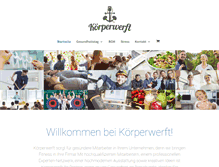 Tablet Screenshot of koerperwerft.de